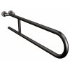 ANDEX Bez Barier Uchwyt półokrągły stały 80cm 800/80NG stal nierdzena czarny